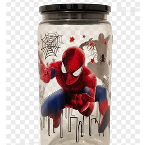 Spider-Man Themed Glass Jar